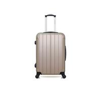 bluestar - valise weekend abs napoli 4 roues 65 cm - beige beige