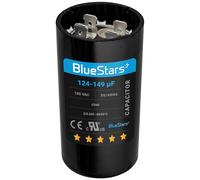 BlueStars 124-149 uf/MFD 165 VAC - Pièce de rechange pour condensateur de démarrage rond - Ajustement parfait pour moteur CA ou démarrage du ventilateur et climatiseur froid ou pompe à chaleur
