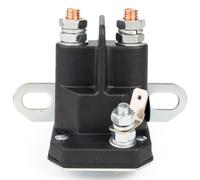BlueStars Solénoïde de démarreur 030817 12 V 3 bornes pour tondeuse à gazon Hustler Raptor SD SDX Flip-Up FasTrak Zero Turn - Relais solénoïde avec support à 1 trou remplace Trombetta 8321211210 832