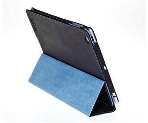 Bluestork BS-PAD-SLV/SPE Folio pour iPad en cuir avec support 12'' Noir