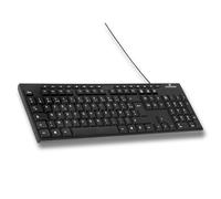 Bluestork - Clavier Filaire USB - KB-Media-Off/FR - Clavier azerty avec 15 Touches Multimédias, Connexion Facile, Design Léger et Robuste - Ergonomique, Silencieux - PC Windows et Linux -