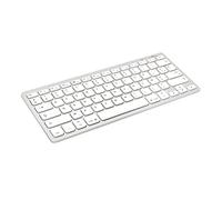 Bluestork clavier QWERTY Espagnol BS-KB-MICRO/BT/SP Argent, Blanc Bluetooth