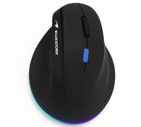 Souris ergonomique BLUESTORK ERGO LUMI PRO main droite sans fil 2.4G + double Bluetooth RGB 4800 DPI Noir