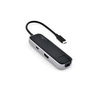 Bluestork HUB OFFICE Dock Multiports 6-en-1 Adaptateur USB C vers HDMI 4K + 3 Ports USB 2.0 + Ethernet RJ45 + Type C PD - Hub USB C en Aluminium Compatible PC Mac MacBook Pro Air M1 - NOUVEAU 2022