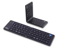 Bluestork - KB Mini Fold - Mini Clavier Bluetooth AZERTY FR Pliable - Rechargeable USB-C, 40H d’Autonomie- Clavier Pliant pour Tablette - Léger, Silencieux & Nomade - Windows/iOS/Android- New