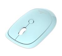 Bluestork M-WL-OFF35 Souris sans Fil Bluetooth Silencieuse, Bleu | Souris sans fil Bluetooth, sans récepteur, 4 boutons silencieux, 3200 DPI, compacte 49g, pile AA incluse