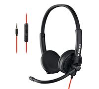 Bluestork Casque PC MC 301 – Jack 3,5 mm, Son stéréo, Micro rotatif antibruit, Ultra confort