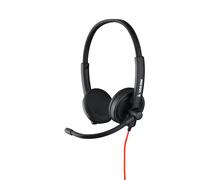 Bluestork MC301 casque Avec fil Arceau Bureau/Centre d'appels Noir