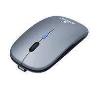 Bluestork - Off 105 - Souris sans Fil Rechargeable Bluetooth & 2.4GHz - Slim, Silencieuse, Plate, 3200 DPI - Autonomie 62H - Souris Bluetooth Ambidextre légère - Compatible Windows/Mac - New