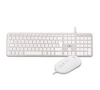 Bluestork Pack Mac - Set Clavier Mac et Souris USB-C/USB-A Blanc