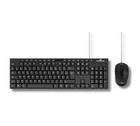 Bluestork – Pack Media Office – Clavier AZERTY + souris filaire USB, silencieux – PC/Linux