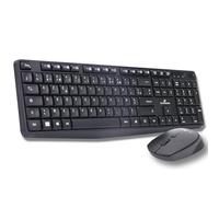 Bluestork - Pack Office V2 - Pack Clavier Souris sans Fil, Clavier sans Fil Silencieux, Connexion 2.4 Ghz, 12 Raccourcis Multimédias et Souris 1600 DPI, Plug & Play, Pile AA Incluses - PC Windows