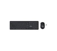 Bluestork - Pack Easy Slim Clavier et Souris sans Fil - Wireless 2,4 Ghz - Clics Silencieux - Design Ultra Slim - Ergonomique - AZERTY (Black)