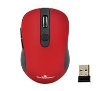BLUESTORK Souris sans Fil 6 Boutons Rouge métal- 2,4 GHz - Jusque 1600 Dpi - Compatible Windows et Mac (Rouge)