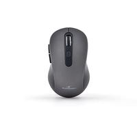 Bluestork - Souris sans Fil Rechargeable, Silencieuse, Récepteur USB, 2,5 Ghz, Souris sans Fil, 6 Boutons, Design Ergonomique, 800-1600 Dpi, Compatible Pc, Mac, Ordinateur Portable -2023 (Gris)