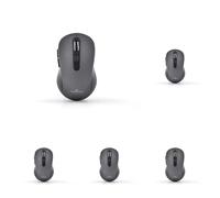 Bluestork - Souris sans Fil Rechargeable, Silencieuse, Récepteur USB, 2,5 Ghz, Souris sans Fil, 6 Boutons, Design Ergonomique, 800-1600 Dpi, Compatible Pc, Mac, Ordinateur Portable -2023 (Gris)