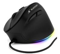 Bluestork – Souris ergonomique verticale Ergo Lumi filaire USB-A 1000–3600 DPI 6 boutons RGB Noir