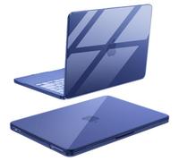 BlueSwan avec Coque MacBook Neo 13 Pouces 2026 (A3404, A18 Pro) Fine Légère | Transparent Anti-rayures Coque Rigide Compatible avec Mac Neo 13", Housse de Protection Cover, Cristal Indigo