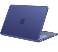 BlueSwan avec Coque MacBook Neo 13 Pouces A3404&A18 Pro Bords Anti-Chocs | Fini Sophistiqué Coque Compatible avec Mac Neo 13" 2026, Protection Ordinateur Portable, (Bord Bleu) Bleu