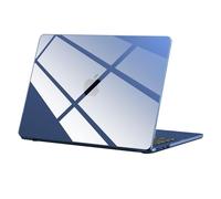 BlueSwan Coque Compatible avec MacBook Air 13,6 Pouces M2 M3 M4 (A2681 A3113 A3240) 2025 2024 2022 Mac 13 Étui Rigide Case, Housse de Protection Anti-Rayures Cover - Cristal Mezzanotte