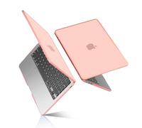 BlueSwan Coque Compatible avec MacBook Air 13,6 Pouces M5 M4 M3 M2 2026 2025 2024 2022, A3449 A3240 A3113,TPU Anti-Rupture, Mac 13 Étui de Protection Rigide Housse - (Bord Pêche Rose) Pêche Rose Mat