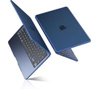 BlueSwan Coque Compatible avec MacBook Air 13 Pouces M5 M4 M3 M2 2026 2025 2024 2022, A3449 A3240 A3113 A2681, TPU Cadre, Mac Book 13,6 Étui de Protection Rigide Housse - (Bord Bleu) Bleu Minuit Mat