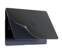 BlueSwan PP Coque Compatible avec MacBook Air 13,6 Pouces M4 M3 M2 2025 2024 2022 (A3240 A3113 A2681) Mac 13 Étui Meilleure Adaptation au Corps, Durable, Anti-Rayures, Translucide - Mat Noir