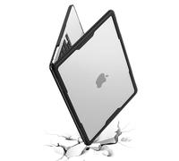 BlueSwan Protection Coque TPU Compatible avec MacBook Air 13,6 Pouces M5 M4 M3 M2 2026 2025 2024 2022 (A3449 A3113 A3240) Mac 13 Cadre Épais Anti-Rupture Étui de Rigide - (Bord Noir) Transparent Mat