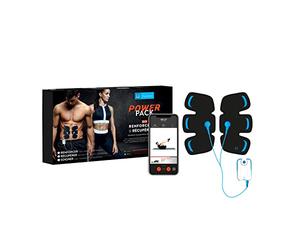 Bluetens Power Pack: Appareil Stimulateur Musculaire ABS pour Abdominaux, Electrostimulateur TENS/EMS, Électrostimulation pour Renforcer Les Abdos, Electro-Stimulation Homme/Femme