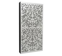 Bluetone Acoustics Binary AbFuser | Panneau Acoustique Mural, Diffuseur Acoustique, Panneau Absorbant Le Son, Traitement Acoustique (100x50x10cm, Argent)