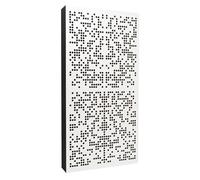 Bluetone Acoustics Binary AbFuser | Panneau Acoustique Mural, Diffuseur Acoustique, Panneau Absorbant Le Son, Traitement Acoustique (100x50x10cm, Blanc)