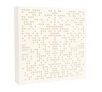 Bluetone Acoustics Binary AbFuser | Panneau Acoustique Mural, Diffuseur Acoustique, Panneau Absorbant Le Son, Traitement Acoustique (50x50x10cm, Ecru)