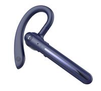Bluetooth 5.0 Casque Double Micro Intelligent Voix Humaine ENC Annulation de Bruit écouteur Sans Fil Mains Libres Contr?le Tactile Casque Unique,Bleu