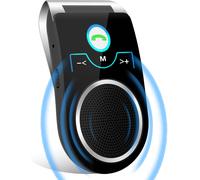 Bluetooth 5.0 Handsfree Car Kit With Built-In Microphone,Wireless Speaker With Noise Reduction,Supports Siri And Google Assistant For 20 Hours Of Conversation