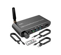 Bluetooth 5.1 Transmitter Receiver Digital to Analog Audio Converter DAC Wireless Adaptor, Coax to Analog for TV, Gaming