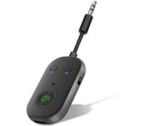 Bluetooth 5.3 Adaptateur Emetteur, 2 en 1 Bluetooth Emetteur Récepteur Prend en Charge 2 Écouteurs, 3,5 mm AUX Jack Emetteur