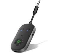Bluetooth 5.3 Adaptateur Emetteur,2 en 1 Bluetooth Emetteur Récepteur Prend en Charge 2 Écouteurs,3,5 mm AUX Jack Emetteur pour TV,Téléphone Portable,Système Audio de Voiture,Tablette PC
