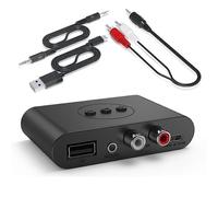 Bluetooth 5.3 Audio Receiver NFC USB U Disk RCA 3.5mm AUX USB Stereo Music Wireless Adapter compatible for Car Speaker Amplifier