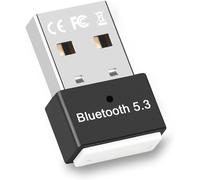 Bluetooth 5.3 Dongle Adapter, Usb Bluetooth Stick For Pc Compatible With Windows 11/10/8.1/7, Supports Headphones, Mouse, Controller, Keyboard, Printers, Pc, Smartphone, Tablet, (Black)