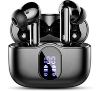 Bluetooth 5.3 Earphones, Wireless Earphone With 4 Enc Noise Cancelling Mic Bluetooth Headphones Hi-Fi Stereo Sound, 36 Hours Playtime, Ip7 Waterproof, Led Display, Touch Control