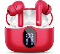 Bluetooth 5.3 Earphones, Wireless Earphone With 4 Enc Noise Cancelling Mic Bluetooth Headphones Hi-Fi Stereo Sound, 36 Hours Playtime, Ip7 Waterproof, Led Display, Touch Control
