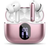 Bluetooth 5.3 Earphones, Wireless Earphone With 4 Enc Noise Cancelling Mic Bluetooth Headphones Hi-Fi Stereo Sound, 36 Hours Playtime, Ip7 Waterproof, Led Display, Touch Control