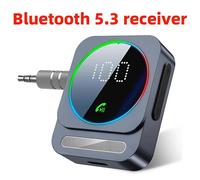 Bluetooth 5.3 Receiver AUX Audio Adapter Car Home Stereo Headphones Wireless Output 3.5mm One to Two Music Handsfree