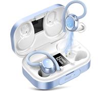 Bluetooth 5.3 Wireless Sports Earphones, 120H Reading With Charging Case, Comfortable Fit, Ipx7 Waterproof, Deep Bass, Sports Ios Android (Blue)