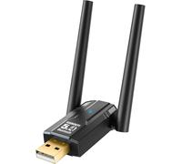 Bluetooth 5.4 Dual Antenna Dongle, Long Range Bluetooth Usb Flash Drive For Pc, High Performance Adapter For Headset, Keyboard, Mouse, Gamepad Compatible With Windows 11/10/8.1/7