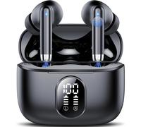 Bluetooth 5.4 Earphones, 2025 New Wireless Earbuds With Hifi Stereo, 40H Mini Wireless Earpiece Enc Noise Reduction Mic Bluetooth Headphones, Ip7 Waterproof Earbuds Black, For Android Ios