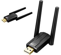 Bluetooth 5.4 Usb Adapter, Wireless Bluetooth Receiver 150M Long Range For Pc Bluetooth Dongle Dual Antenna Key Adapter Bluetooth Plug & Play, Low Latency, Windows 11 10 8.1