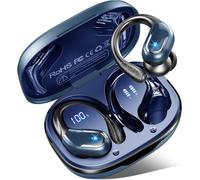 Bluetooth 5.4 Wireless Sports Earbuds, 75 Hrs Wireless Headset With 3D Hifi Stereo, 4 Enc Noise Reduction Mics, Ip7 Waterproof, Usb-C Quick Charge Running Headphones, Led Screen Earbuds Android Ios