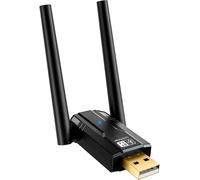 Bluetooth Adapter 5.4 Pc Dual Antenna 150M - Usb Dongle Bluetooth 5.0/5.4 For Pc Laptop/Computer - Bluetooth Key For Headphone/Mouse/Keyboard - High Speed And Low Latency (Black)