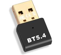 Bluetooth Adapter, 5.4 Usb Bluetooth Dongle, Plug Play Bluetooth Stick For Pc, Headset, Mouse, Controller, Keyboard, Printers, Smartphone, Tablet, Compatible With Windows 11/10/8.1